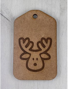Etiqueta de regalo - Reno